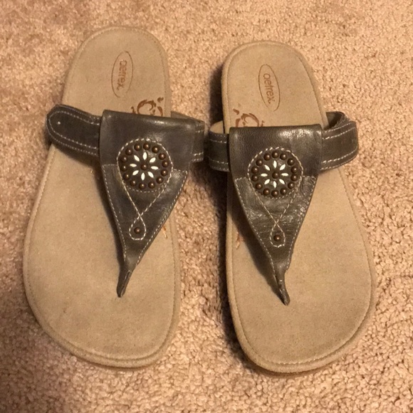 aetrex paris slide sandal